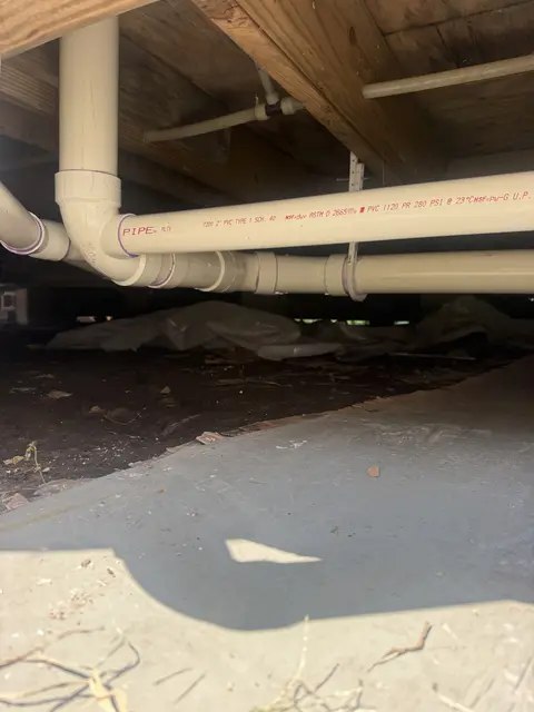 Drain Re-Pipe in a Two-Bath Raised Home in Port Neches