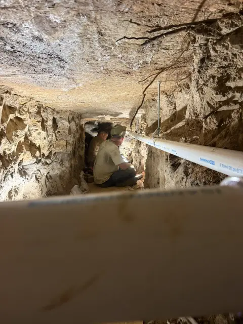 84 Feet of Failing Cast-Iron Drain Line Replaced by Tunneling Under a Beaumont Slab
