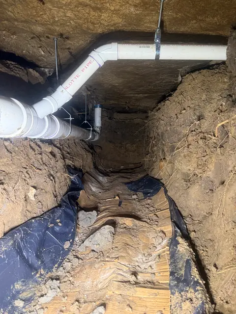 Under-Slab Tunneling and Drain Line Re-Pipe in Port Neches, TX