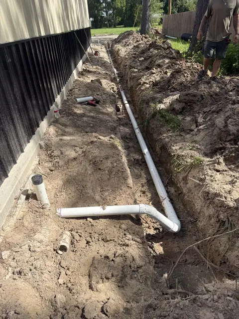 New Residential Sewer Line Installed in Sour Lake, TX