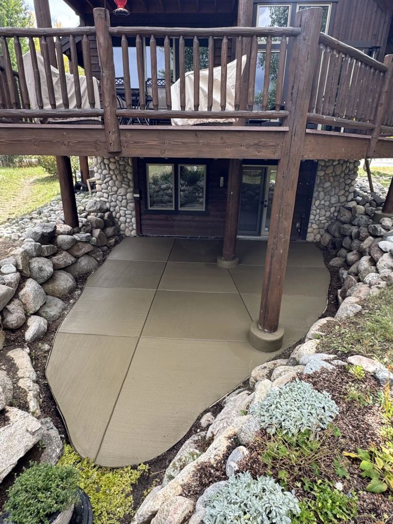 Stamped Patio Restoration in Breckenridge: Crack Repair, Grinding, and a Quartz Overlay, photo 3