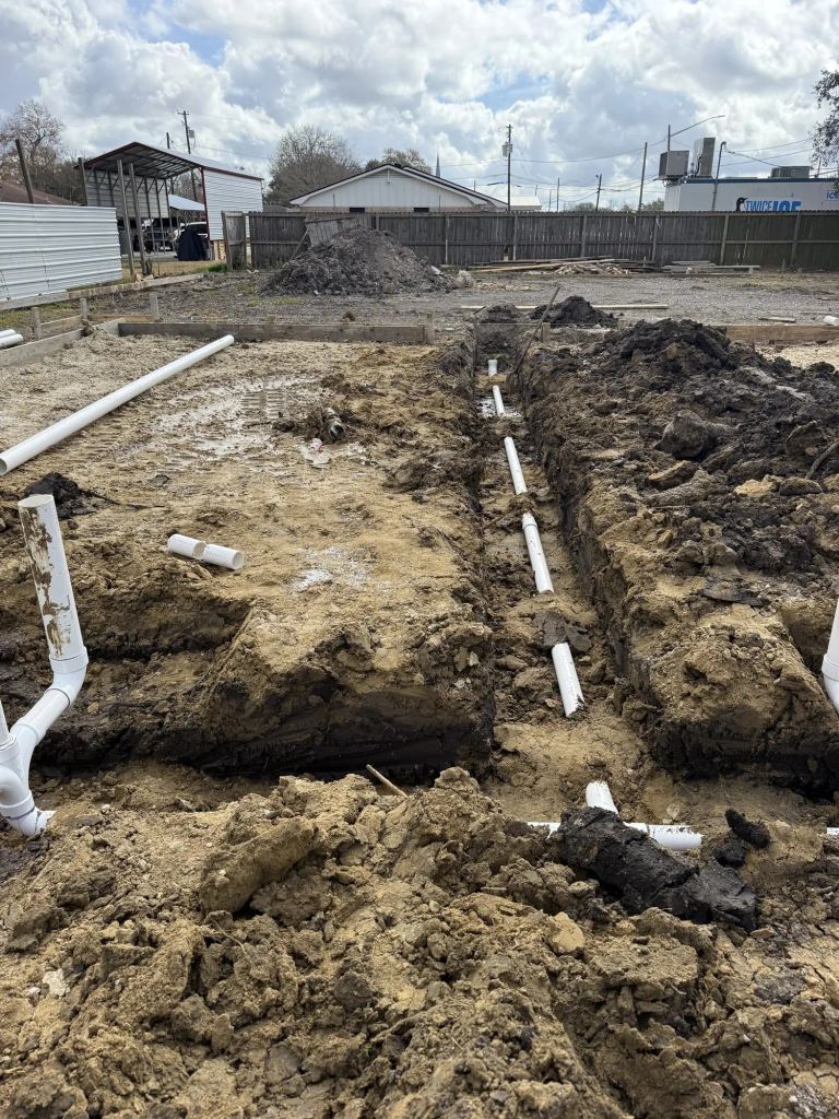 Commercial Underground Plumbing Rough-In Before the Slab Pour in Port Neches, TX — photo 2