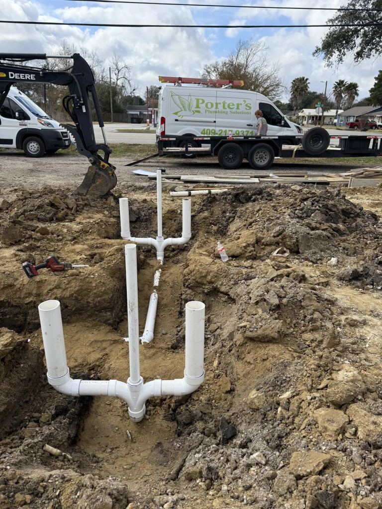 Commercial Underground Plumbing Rough-In Before the Slab Pour in Port Neches, TX — photo 4