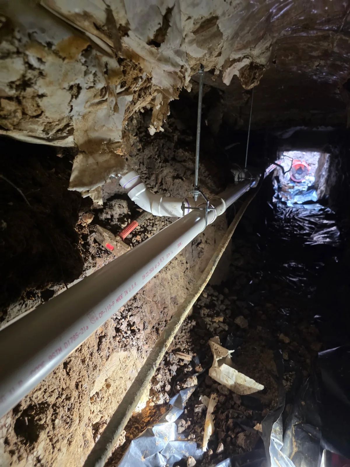50-Foot Under-Slab Tunnel and Full Drain Re-Pipe in Port Neches