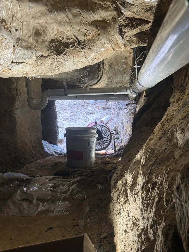 84 Feet of Failing Cast-Iron Drain Line Replaced by Tunneling Under a Beaumont Slab — photo 2