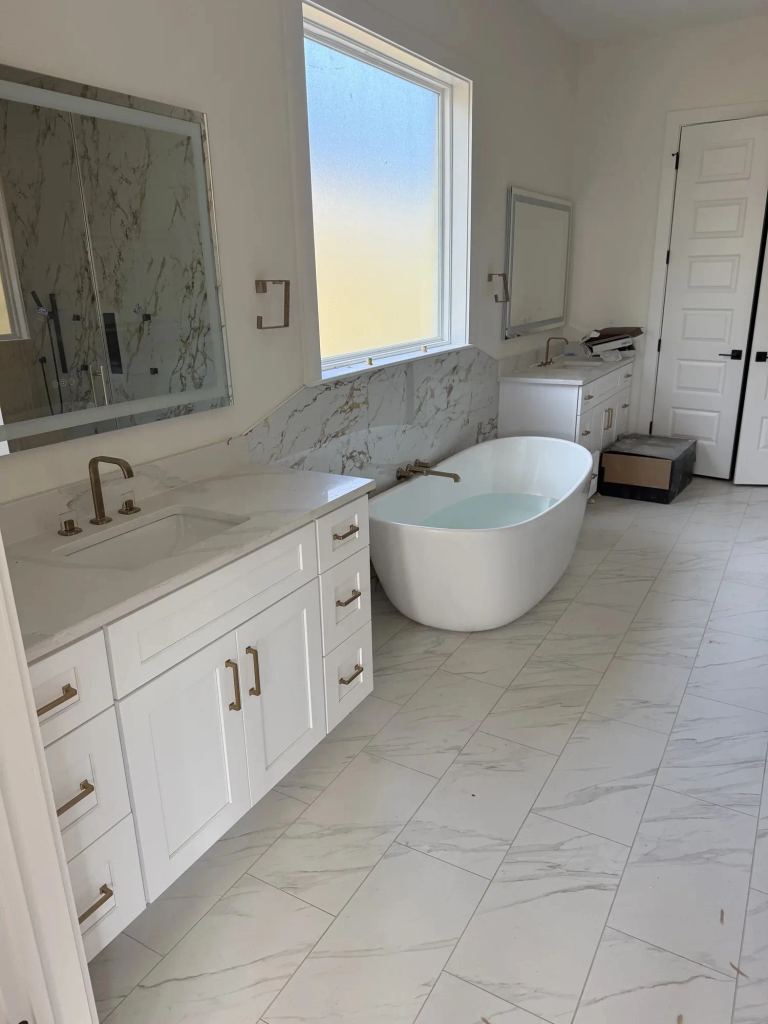 New Construction Plumbing in Port Neches: Primary Bath Trim Out and Fixture Install — photo 2