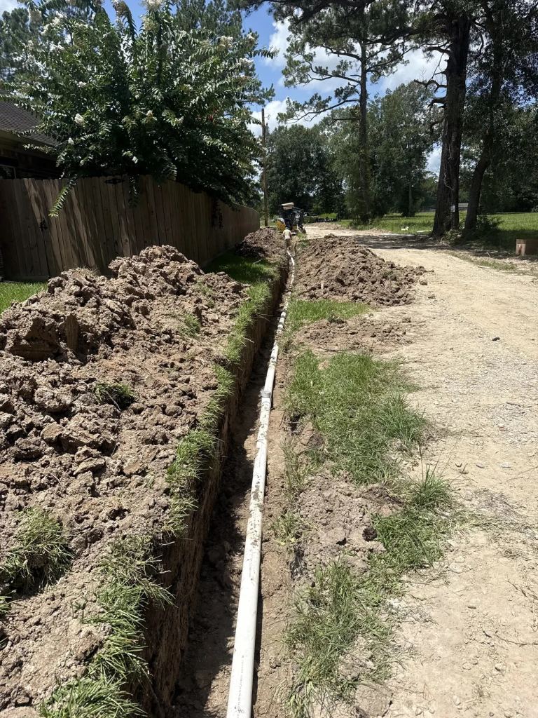 New Residential Sewer Line Installed in Sour Lake, TX — photo 3