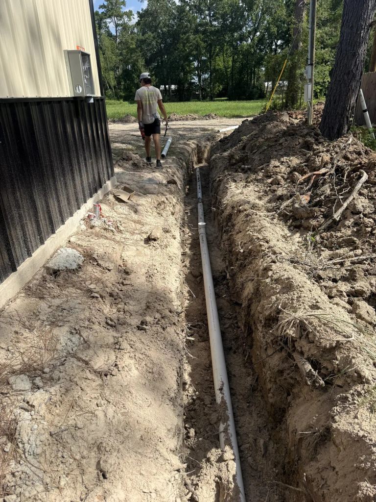 New Residential Sewer Line Installed in Sour Lake, TX — photo 4